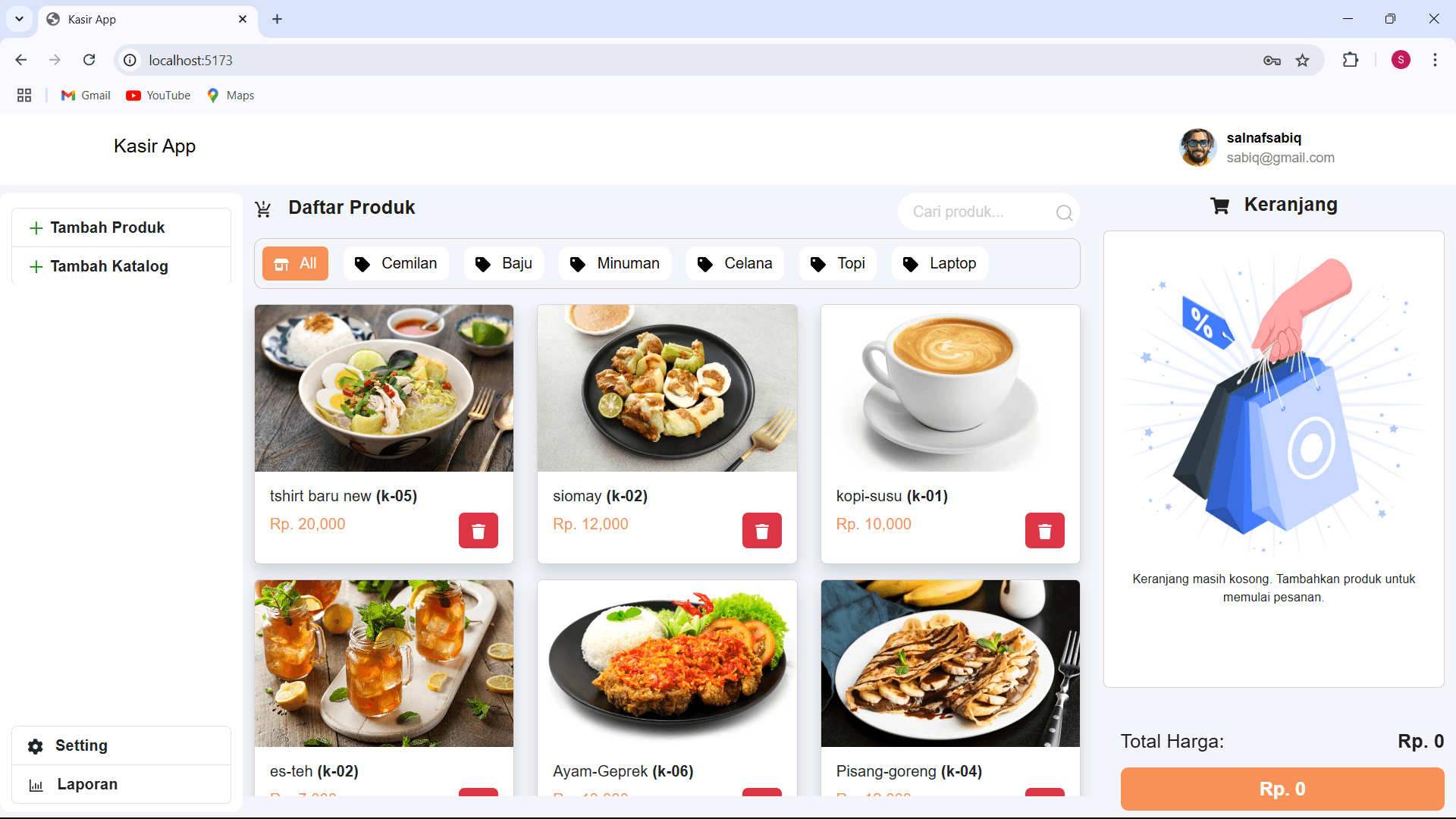 Cashier App